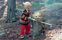 Nolan will einmal Holzfller werden